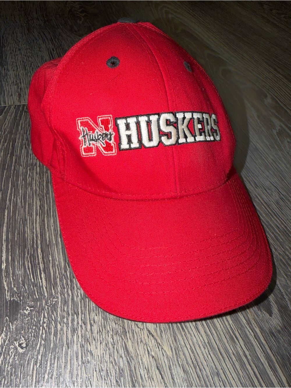 Vintage Nebraska Huskers Red Adjustable baseball cap